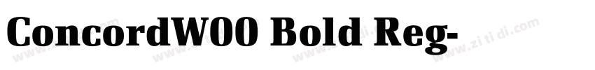 ConcordW00 Bold Reg字体转换